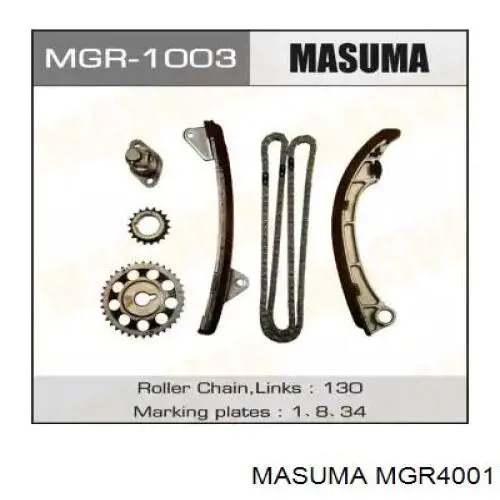 Do koszyka MGR4001 Masuma Łańcuch rozrządu górny, zestaw