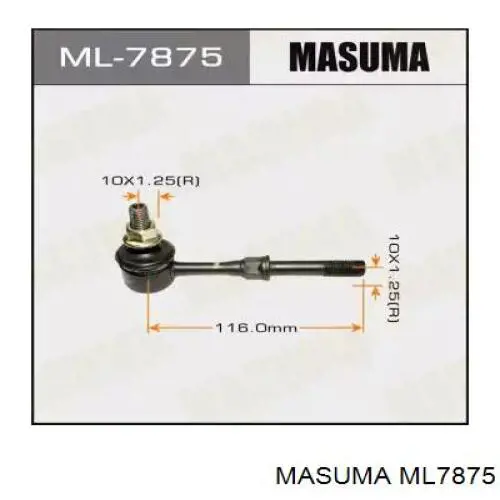 ML7875 Masuma Łącznik stabilizatora tylnego