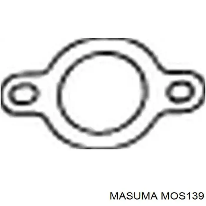 Uszczelka rury odbiornika tłumika MOS139 Masuma