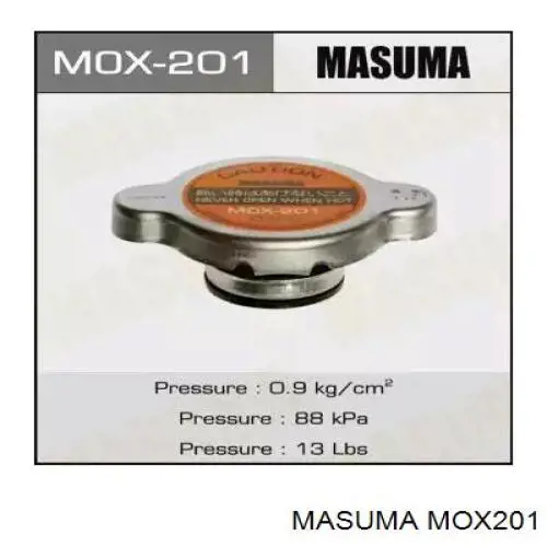 MOX201 Masuma Pokrywa (korek) chłodnicy