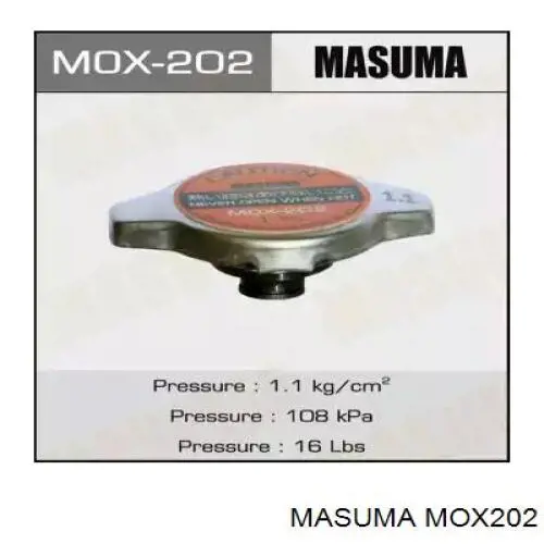 MOX202 Masuma Pokrywa (korek) chłodnicy