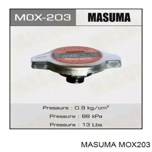 MOX203 Masuma Pokrywa (korek) chłodnicy