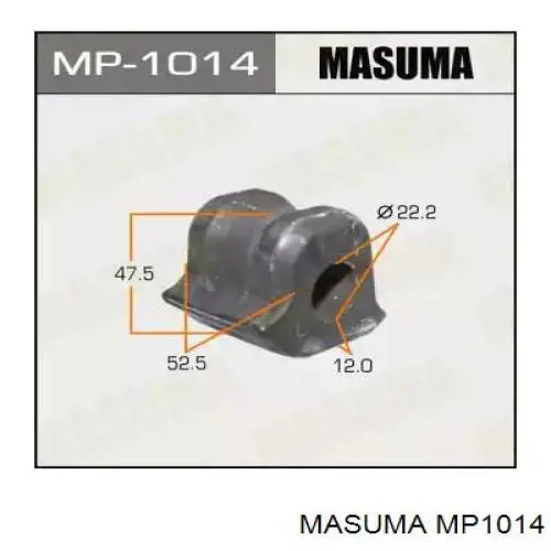 MP1014 Masuma tuleja stabilizatora przedniego lewa