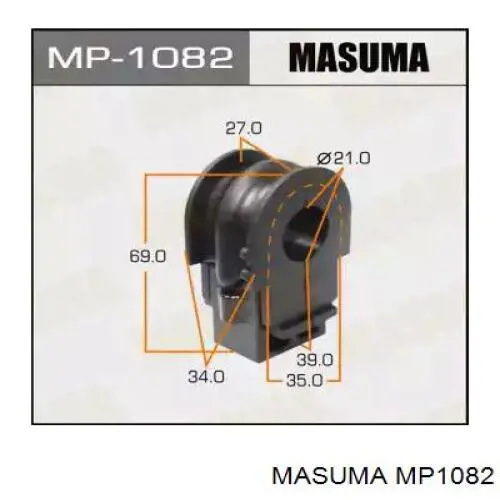 MP1082 Masuma Tuleja stabilizatora przedniego
