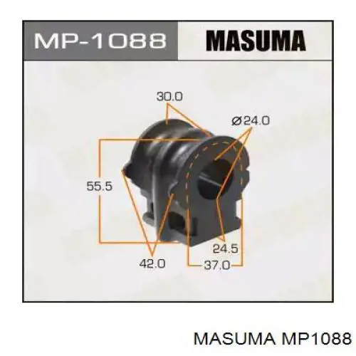 MP1088 Masuma Tuleja stabilizatora przedniego