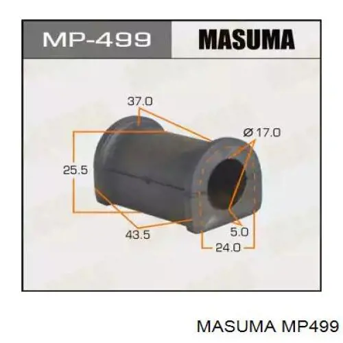 MP499 Masuma Tuleja stabilizatora przedniego