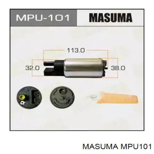 MPU101 Masuma Element-turbina pompy paliwa
