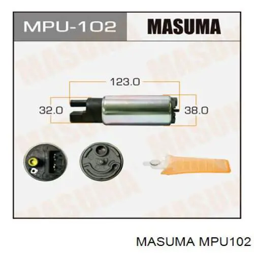 Do koszyka MPU102 Masuma Pompa paliwa elektryczna zanurzeniowa