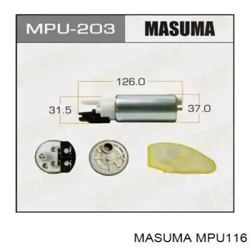 Pompa paliwa elektryczna zanurzeniowa Toyota 2322131370 cena, od 67,65 USD