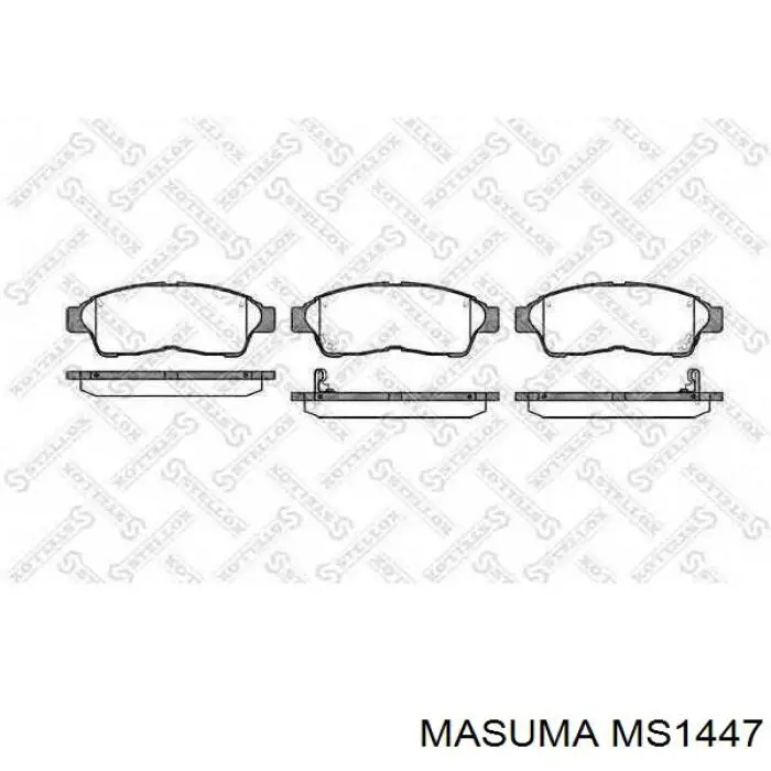 Klocki hamulcowe przednie tarczowe Masuma MS1447 cena, od 25,32 USD