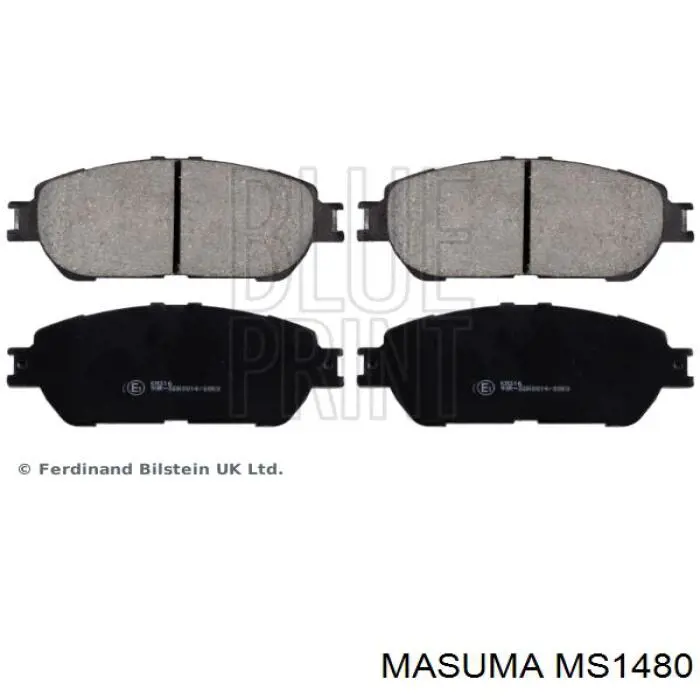 Klocki hamulcowe przednie tarczowe Masuma MS1480 cena, od 40,81 USD