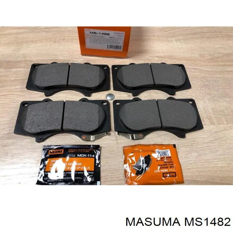 Klocki hamulcowe przednie tarczowe Masuma MS1482 cena, od 27,14 USD