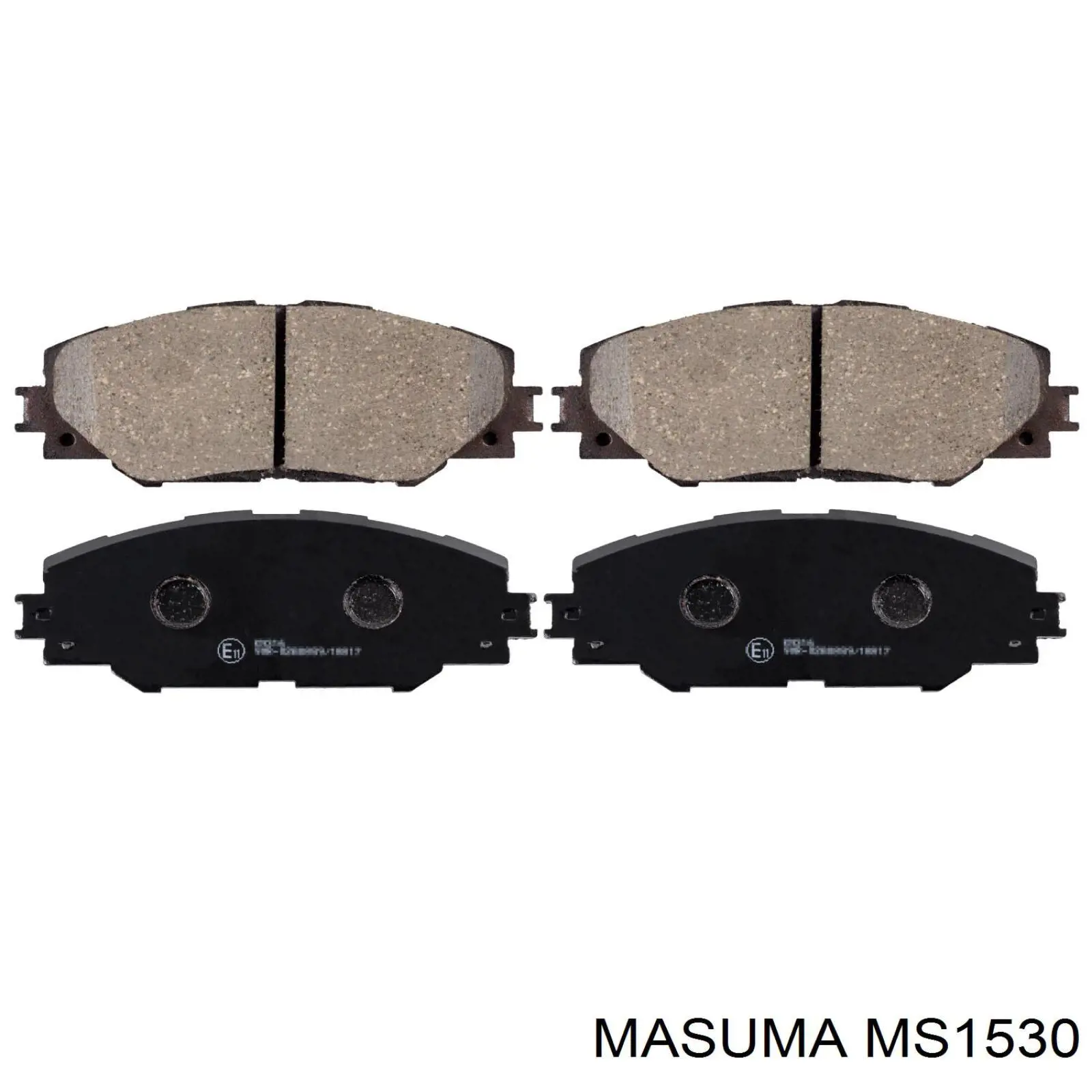 Klocki hamulcowe przednie tarczowe Masuma MS1530 cena, od 23,47 USD