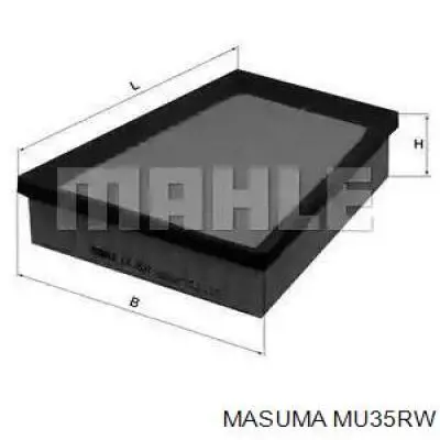 Pióro wycieraczki szyby tylnej MU35RW Masuma