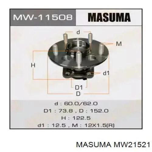 MW21521 Masuma piasta tylna