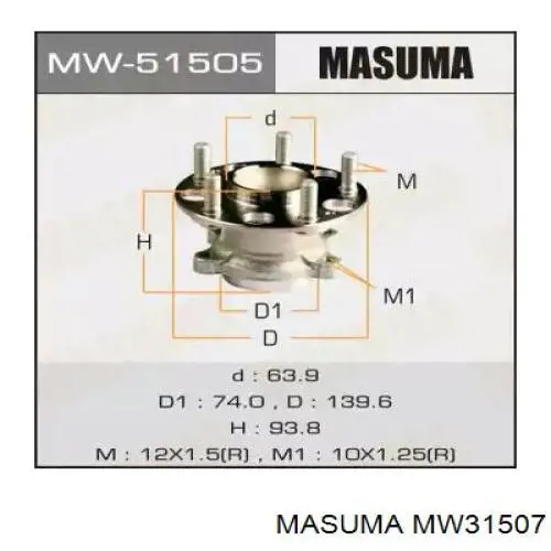 MW31507 Masuma Piasta tylna