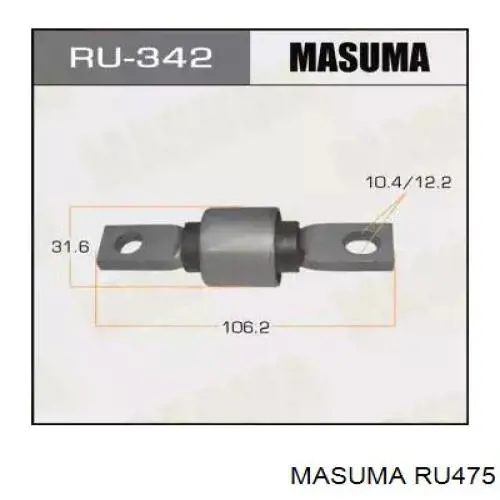 Silentblock przedniego wahacza dolnego Masuma RU475