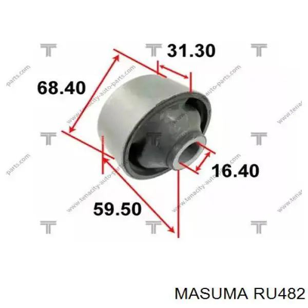RU482 Masuma Silentblock przedniego wahacza dolnego
