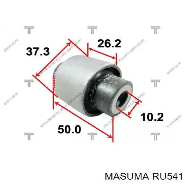 Silentblock przedniego wahacza dolnego RU541 Masuma
