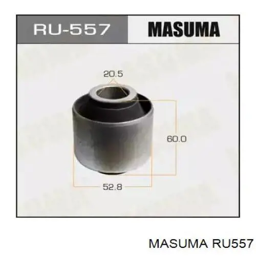 Do koszyka RU557 Masuma Silentblock wahacza podłużnego tylnego dolnego