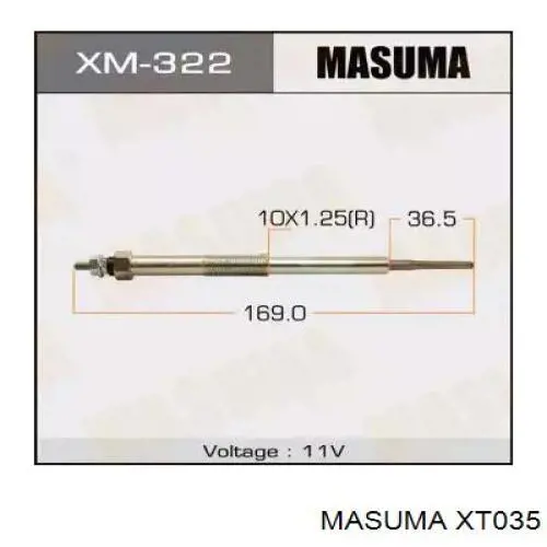 XT035 Masuma świeca żarowa