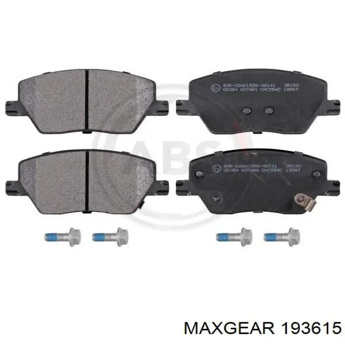 Klocki hamulcowe przednie tarczowe 77368368 Fiat/Alfa/Lancia