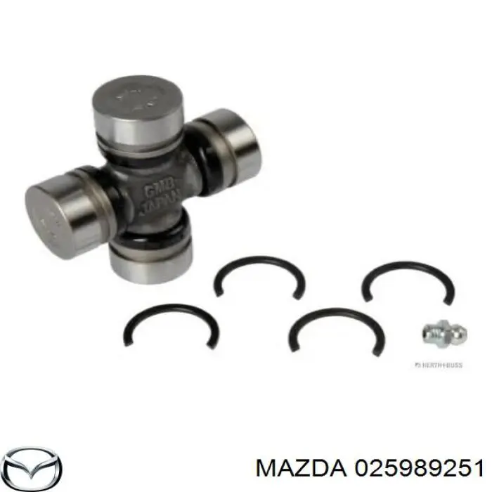 Krzyżak wału Cardana tylnego Mazda 025989251 cena, od 7,92 USD
