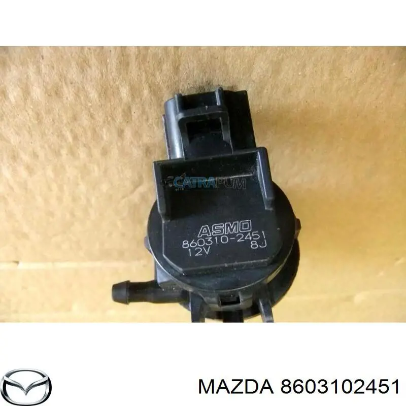 Do koszyka 8603102451 Mazda Pompka spryskiwacza szyby przedniej