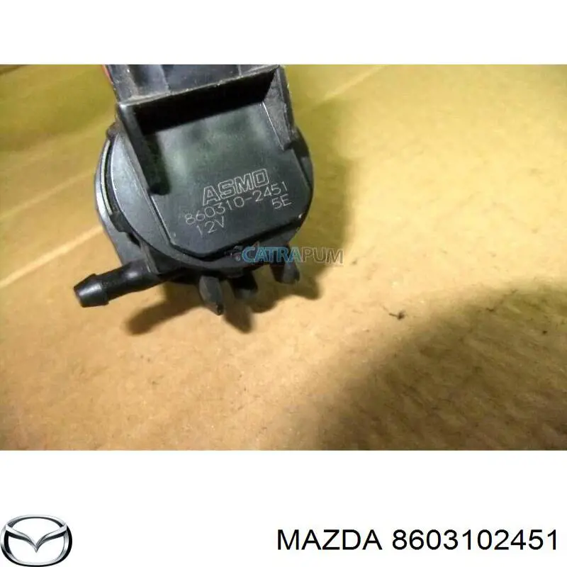 Do koszyka 8603102451 Mazda Pompka spryskiwacza szyby przedniej