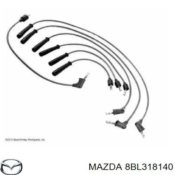Do koszyka 8BL318140 Mazda Zestaw przewodów wysokiego napięcia