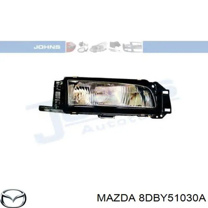 Reflektor prawy Mazda 323 S IV sedana (BG) (1989 - 1994) cena, od 70,56 USD