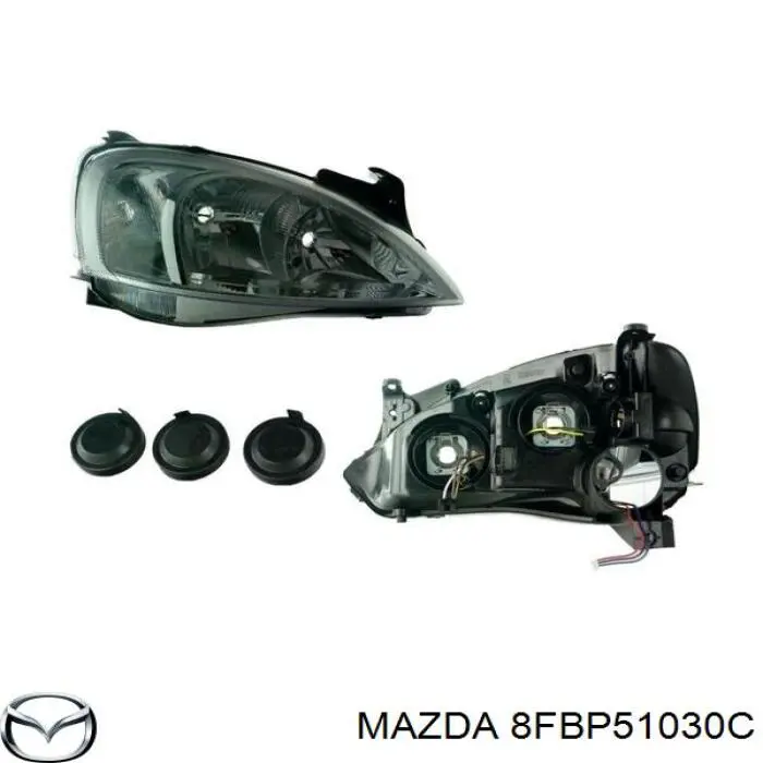 Reflektor prawy Mazda 323 F V hatchback (BA) (1994 - 1998) cena, od 107,69 USD