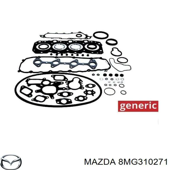 8MG310271 Mazda Zestaw uszczelek silnika pełny