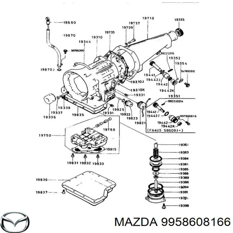  Mazda 9958608166 cena, od 4,03 USD