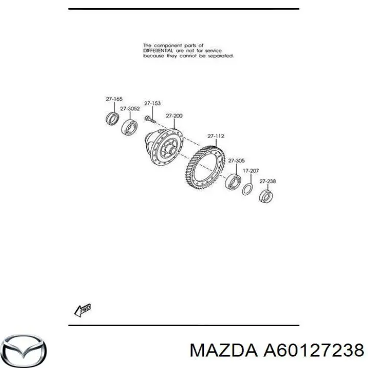 Uszczelniacz półosi lewej mostu przedniego Mazda A60127238 cena, od 16,47 USD