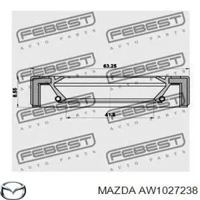 Uszczelniacz półosi lewej mostu przedniego Mazda AW1027238 cena, od 13,81 USD
