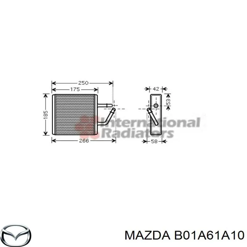 Do koszyka Chłodnica nagrzewnicy (ogrzewacza) Mazda 323 F V BA