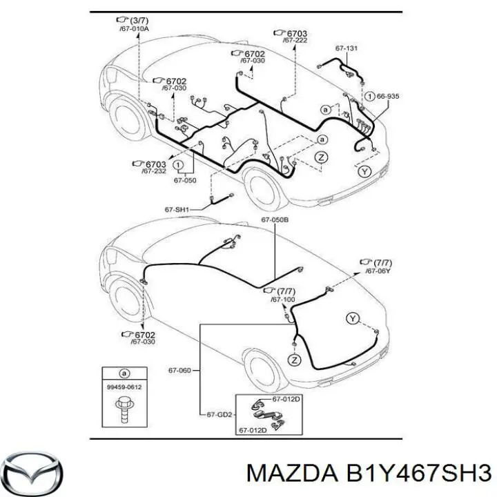 Złącze reflektora Mazda 3 (BL)