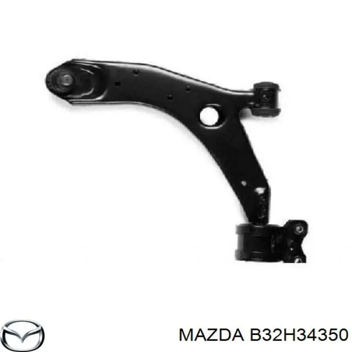 Do koszyka B32H34350 Mazda Wahacz zawieszenia przedniego dolny lewy