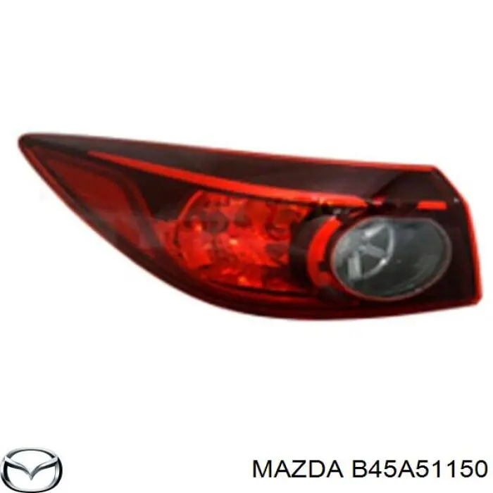 B45A51150 Mazda Lampa zespolona tylna prawa zewnętrzna