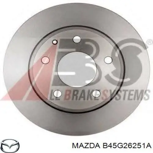 B45G26251A Mazda Tarcza hamulcowa tylna