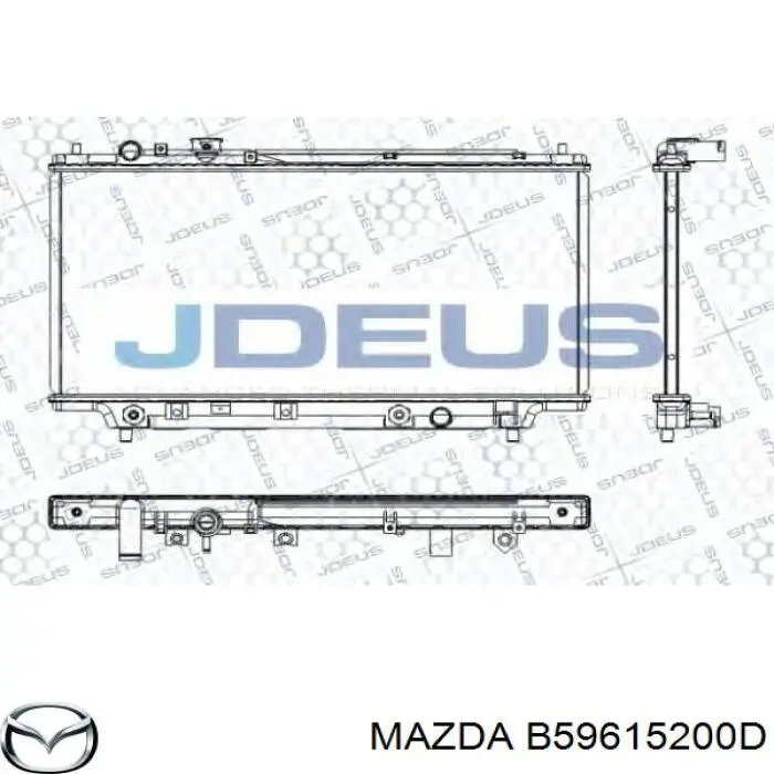 Chłodnica silnika Mazda B59615200D cena, od 118,86 USD