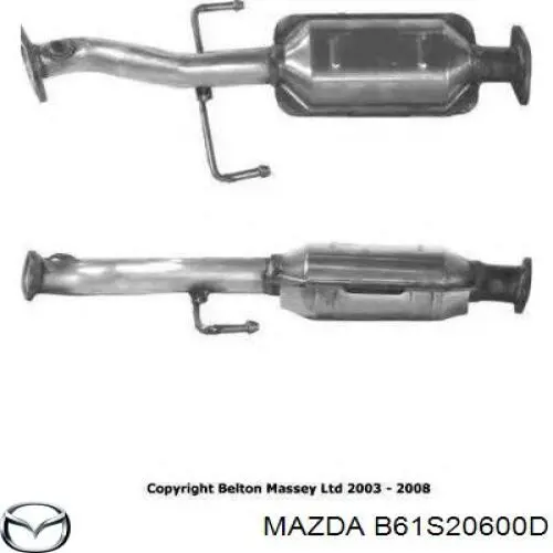 B61S20600D Mazda Konwerter-katalizator