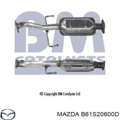 Konwerter-katalizator Mazda B61S20600D cena, od 644,88 USD