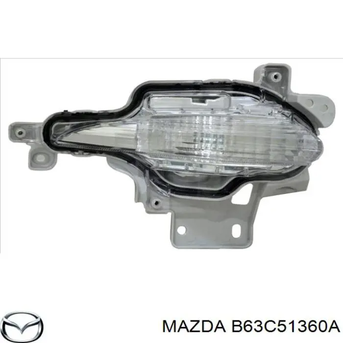 B63C51360A Mazda Lampa pozycyjna (kierunkowskaz) w zderzaku lewa