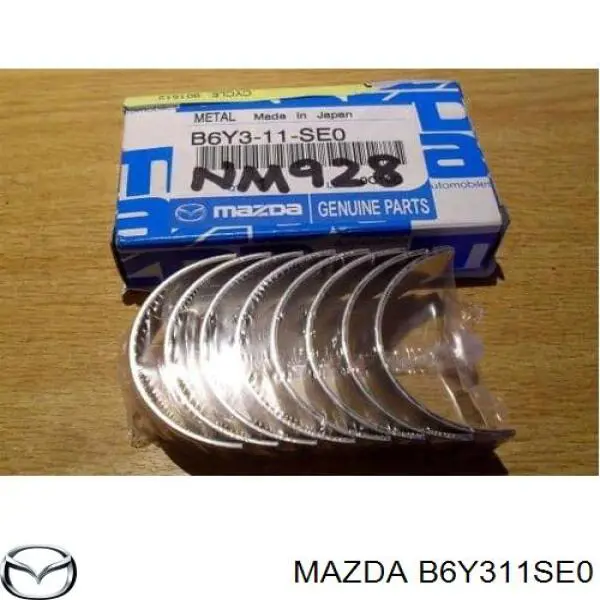 Panewki korbowodowe wału korbowego, zestaw, standardowe (STD) Mazda B6Y311SE0 cena, od 6,51 USD