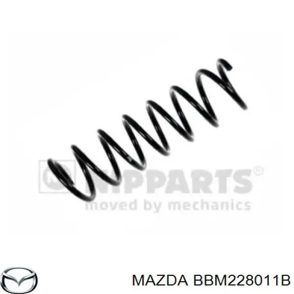 Sprężyna tylna Mazda BBM228011B cena, od 41,50 USD