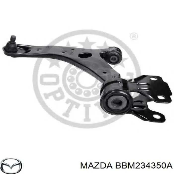 Do koszyka BBM234350A Mazda Wahacz zawieszenia przedniego dolny lewy