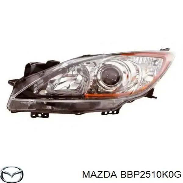 Reflektor prawy Mazda BBP2510K0G cena, od 214,48 USD