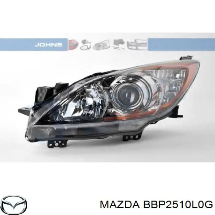 BBP2510L0G Mazda Reflektor lewy